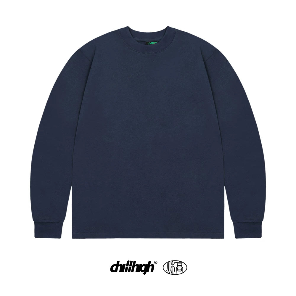ChillHigh Vintage Crew Neck Loose Casual Long Sleeves