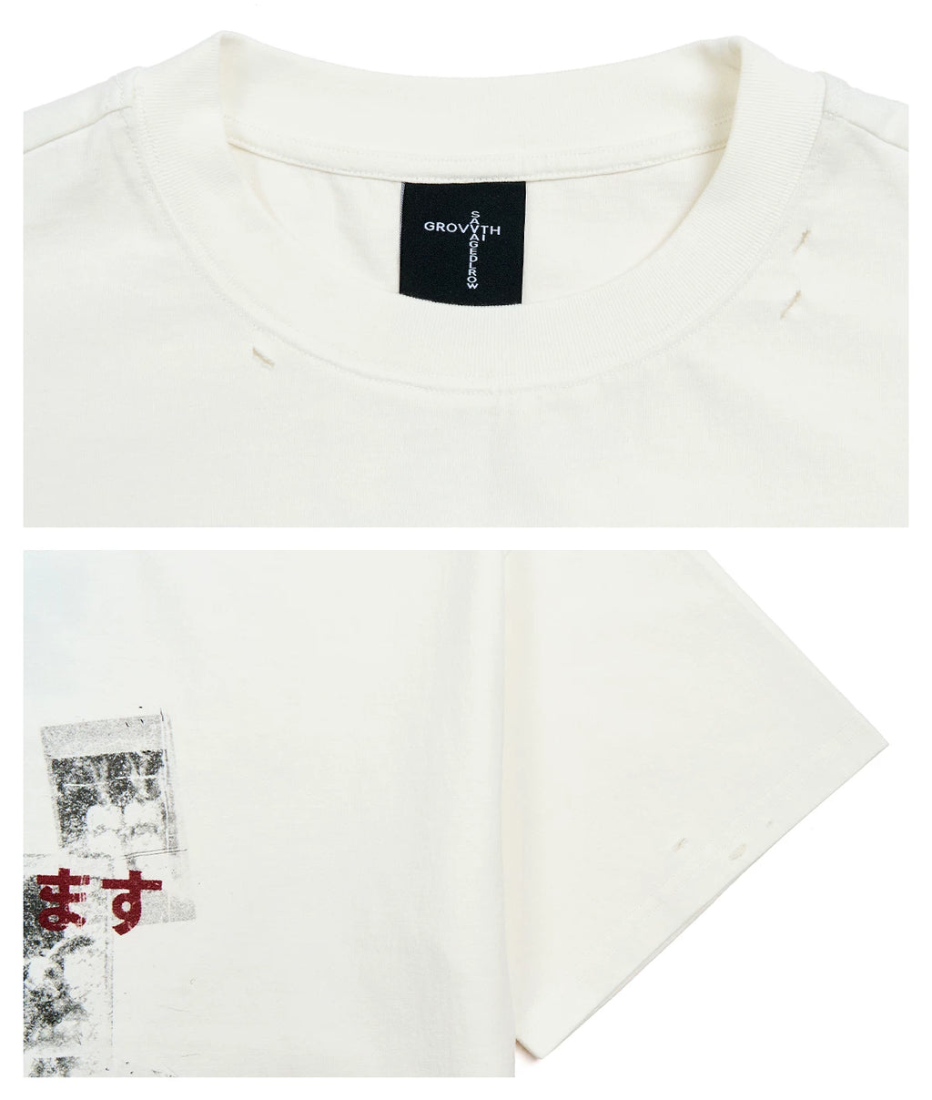 SGW Direct Injection Printing Casual Loose Tee