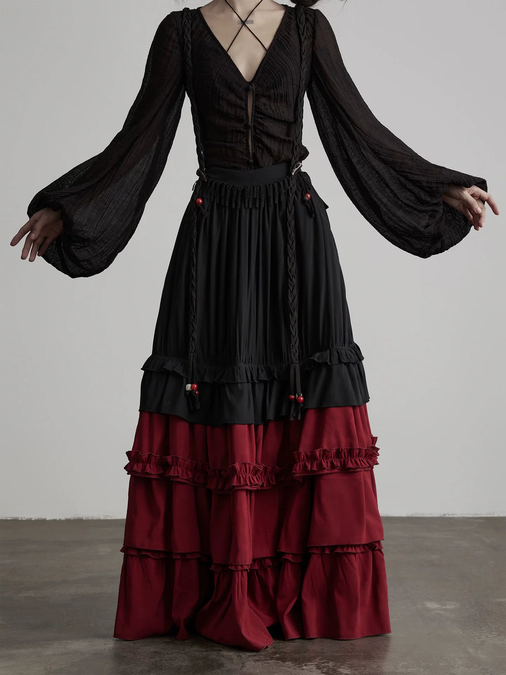 INDULGE Floating Rope Waist Skirt