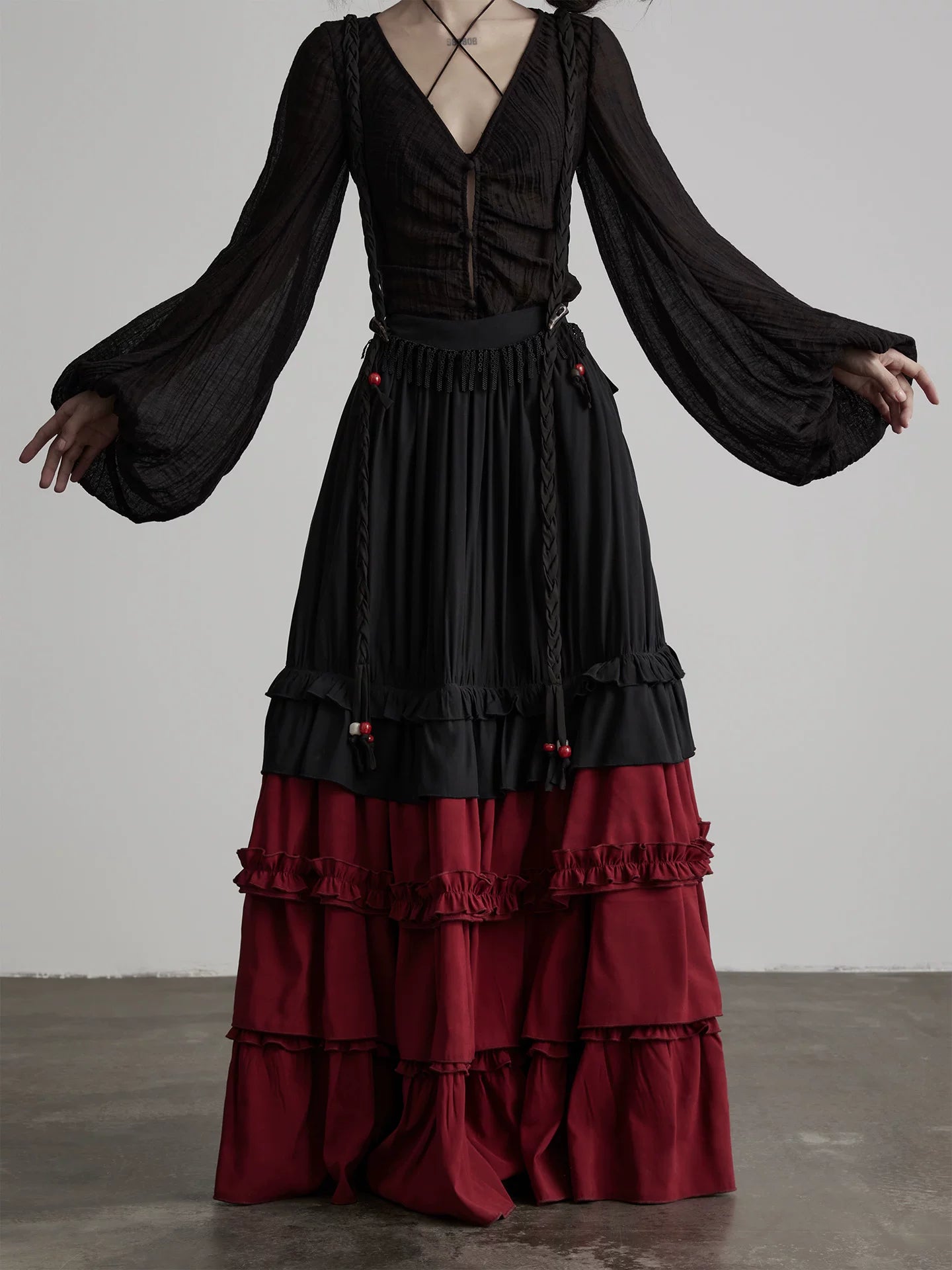 INDULGE Floating Rope Waist Skirt