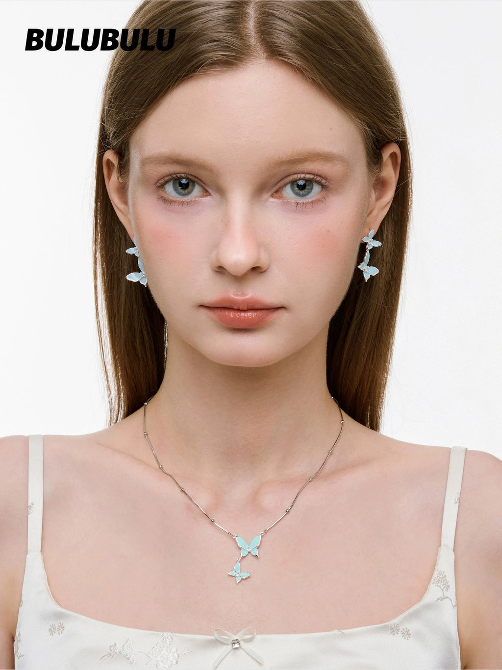 BULUBULU Mint Ice Butterfly Necklace
