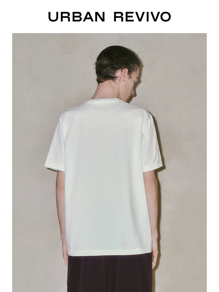 URBAN REVIVO Commuter Versatile Crew Neck Tee