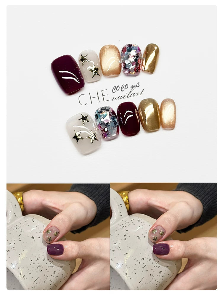 CoCo Embroidery Flower Handmade Manicure Wear Nail