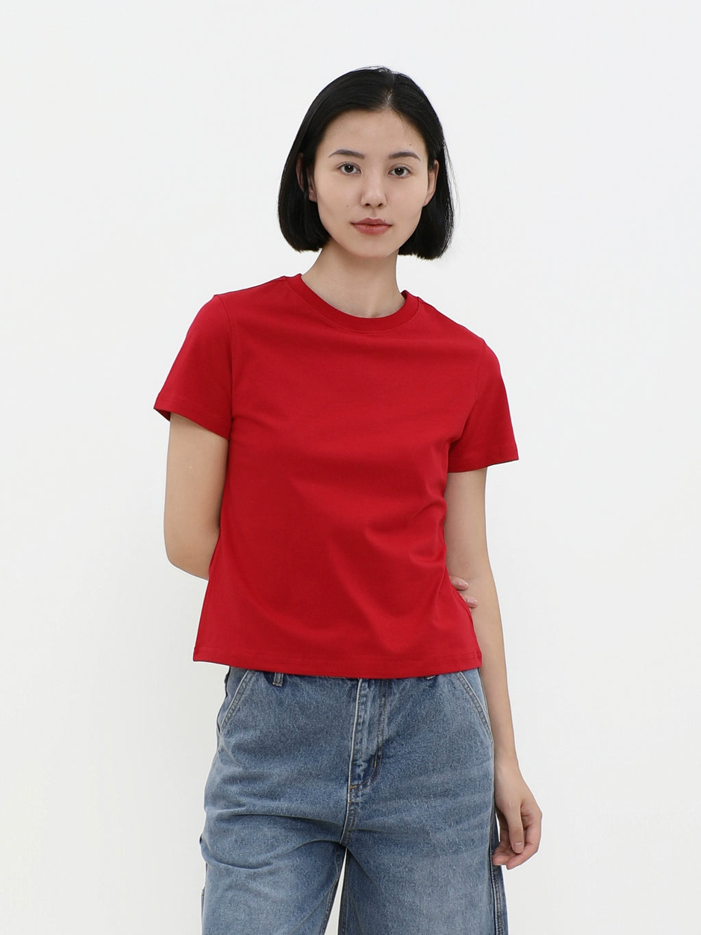 LIVINGTOWN Casual Loose Simple Slim Tee