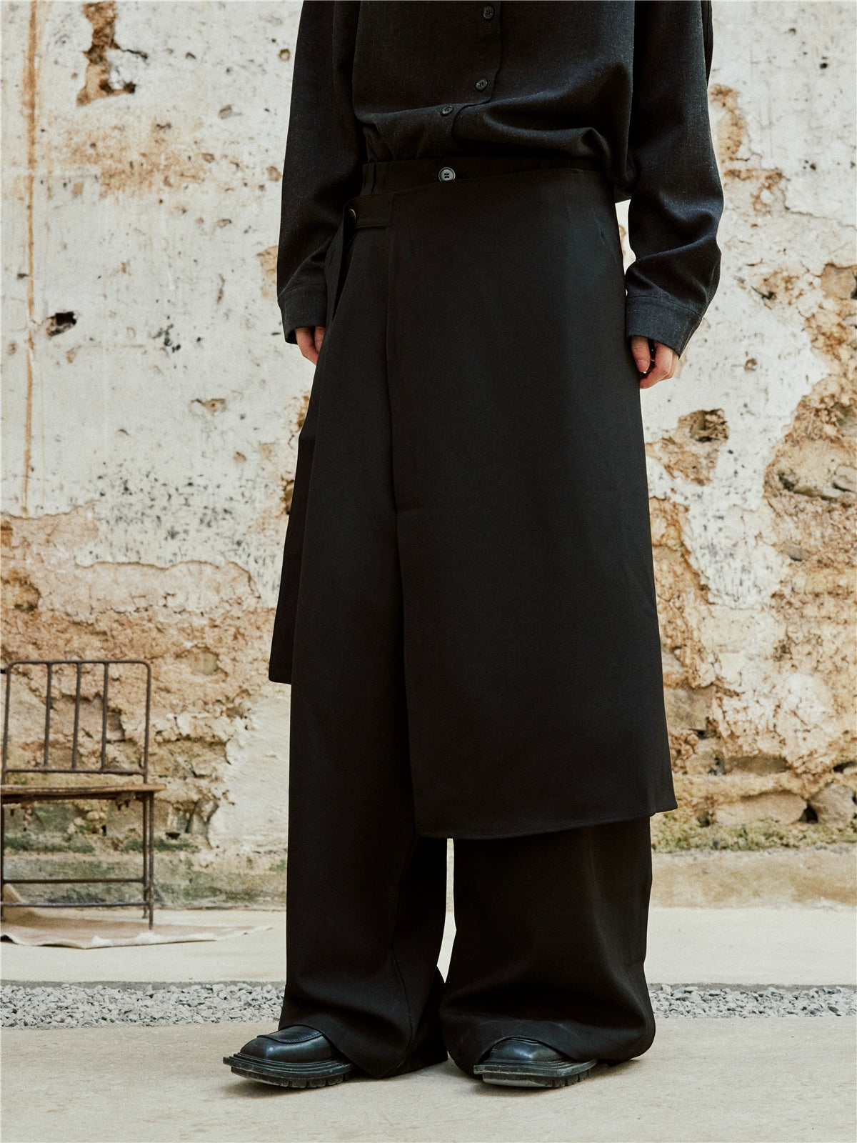 SUNYVONNE Premium Straight Casual Two-piece Set