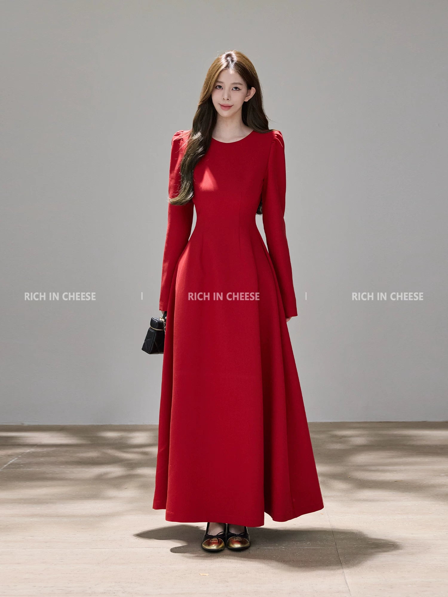 RICH IN CHEESE Temperament High-end Waist Suit Dress