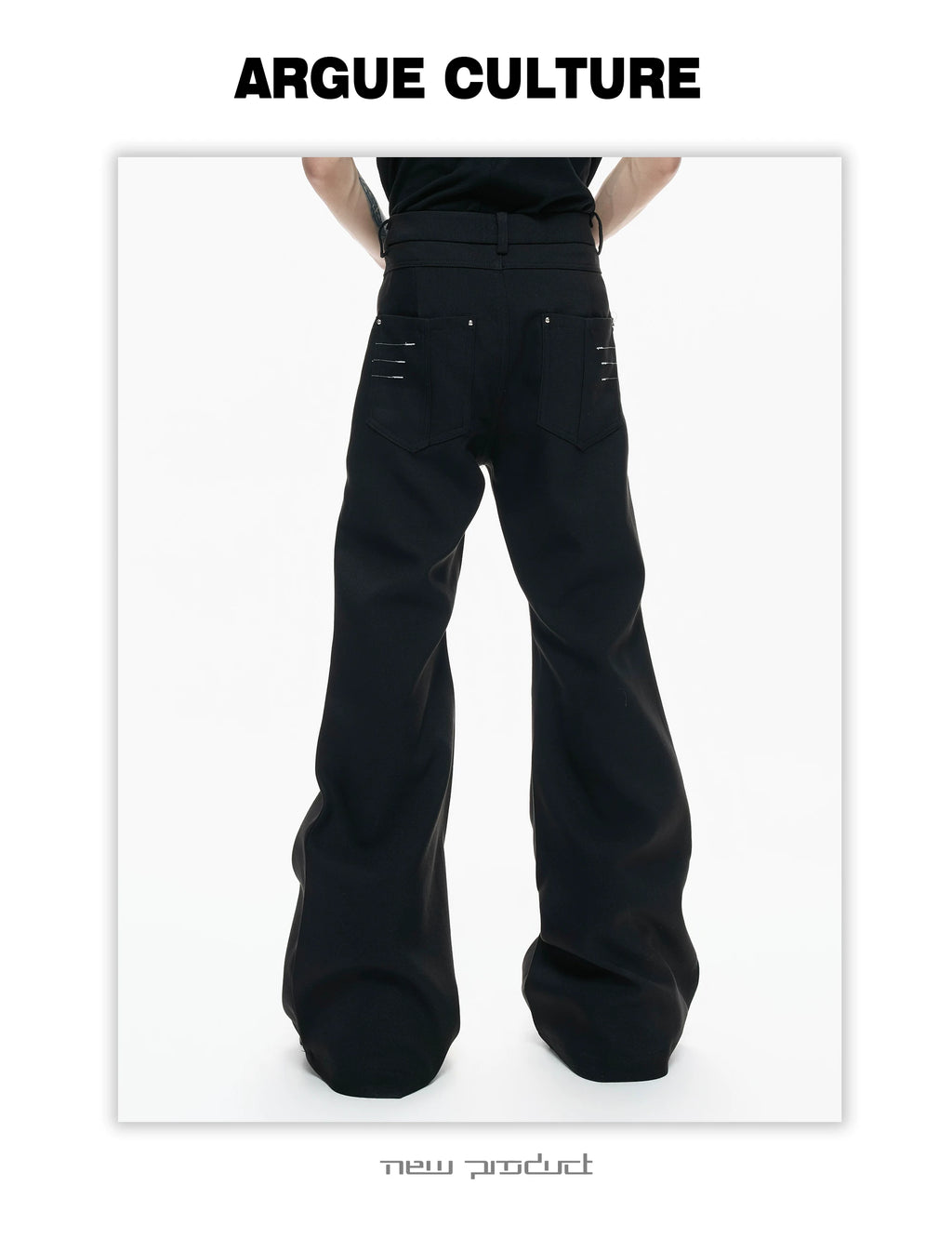 ArguECulturE Rivet Anti-wrinkle Slim-fit Straight Trousers