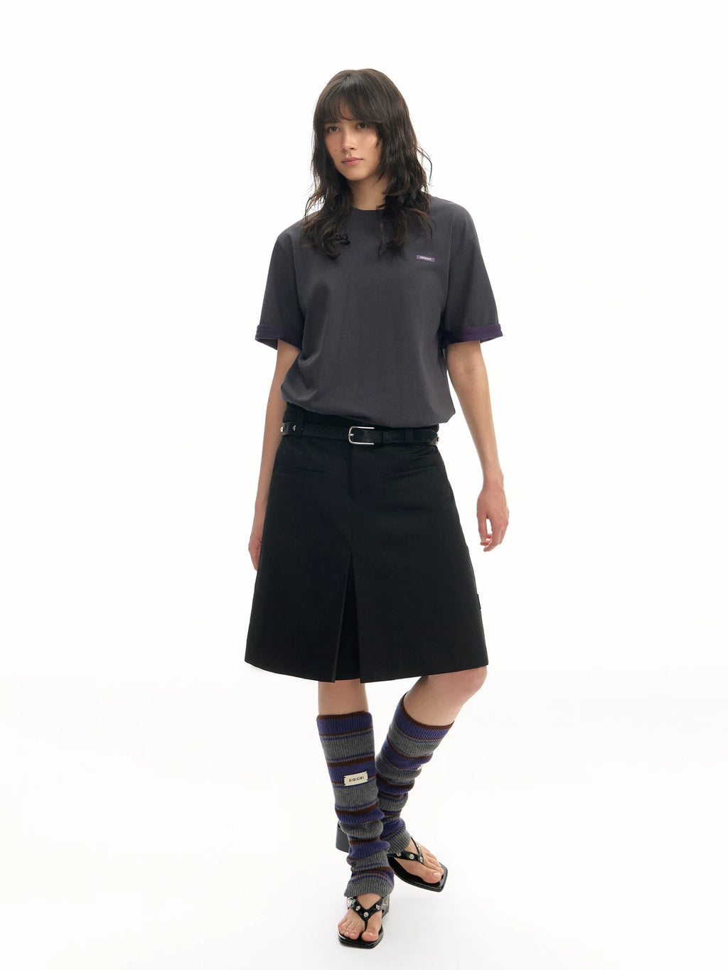 TGNS Contrasting Sleeve Casual Tee