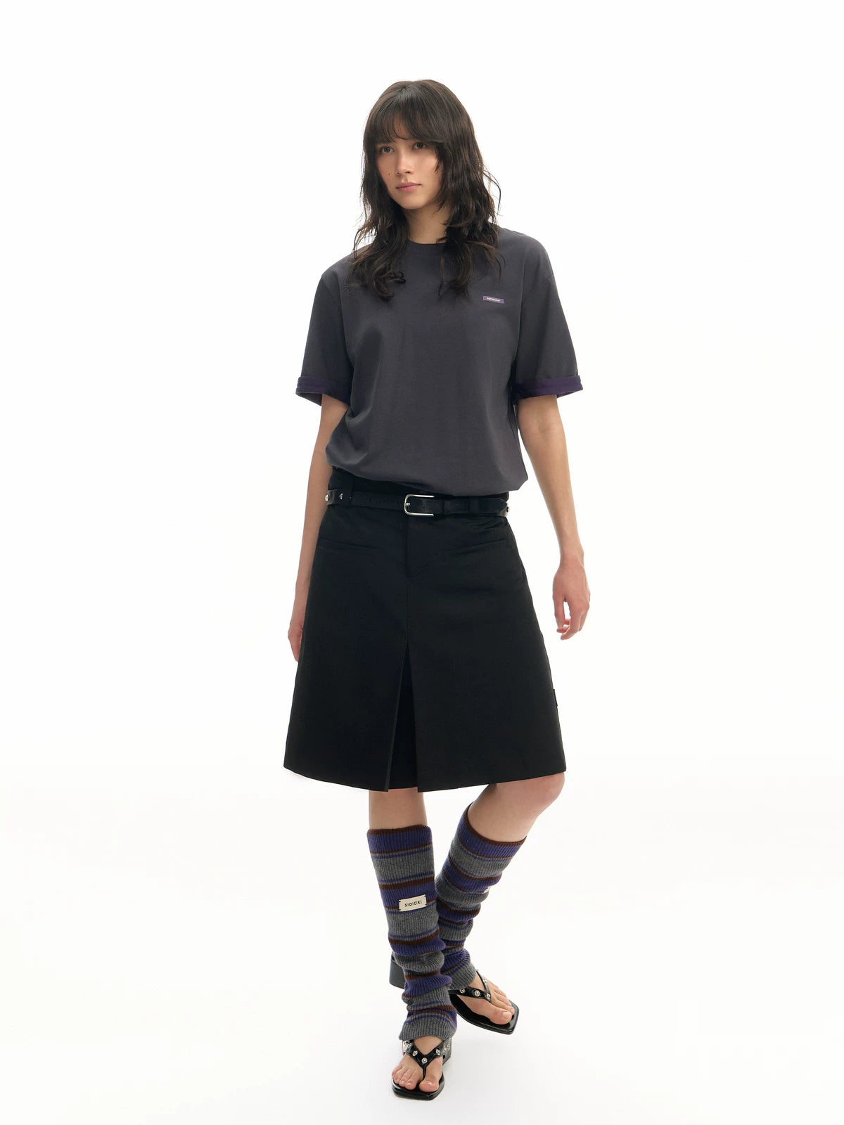 TGNS Contrasting Sleeve Casual Tee