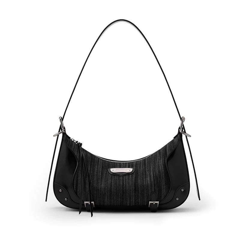 SmoSmos Vintage Denim Underarm Shoulder Bag