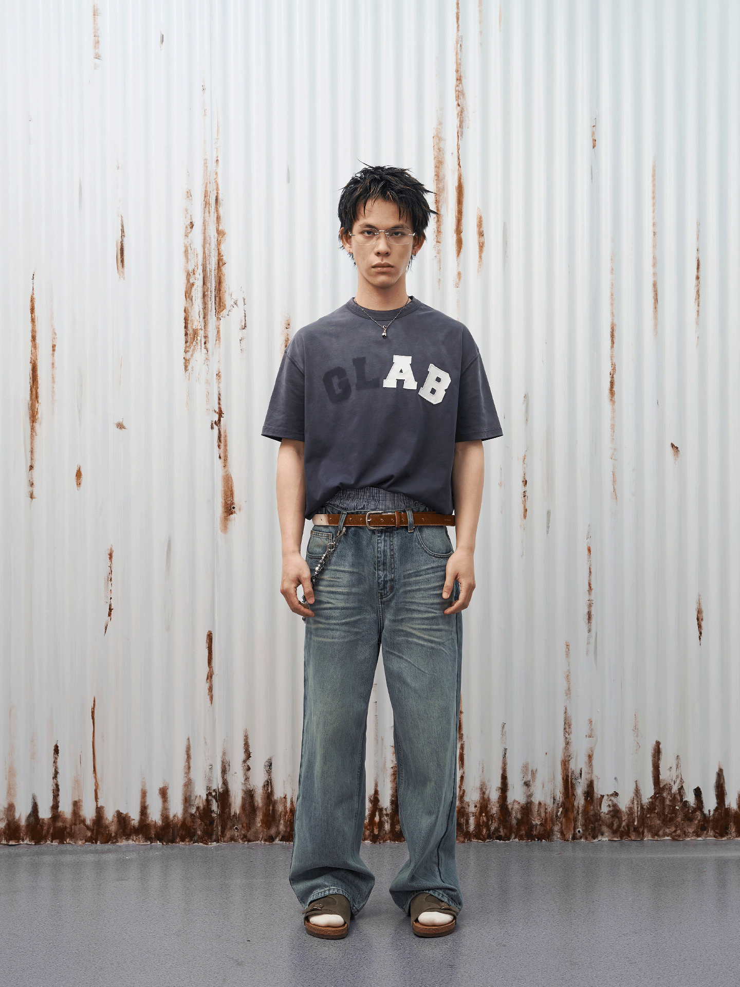 GOODLIVABLE Retro Micro Loose Versatile Casual Tee