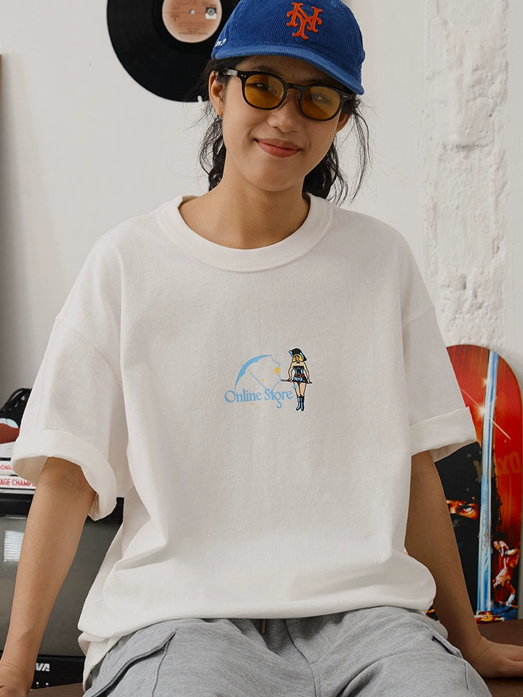 Battles Retro Crew Neck Loose Tee