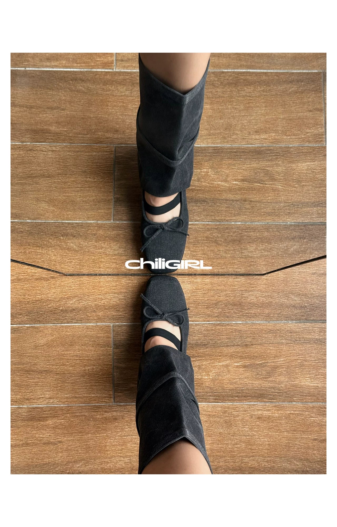 CHILIGIRL Ballet Splicing Hollow Breathable Boots