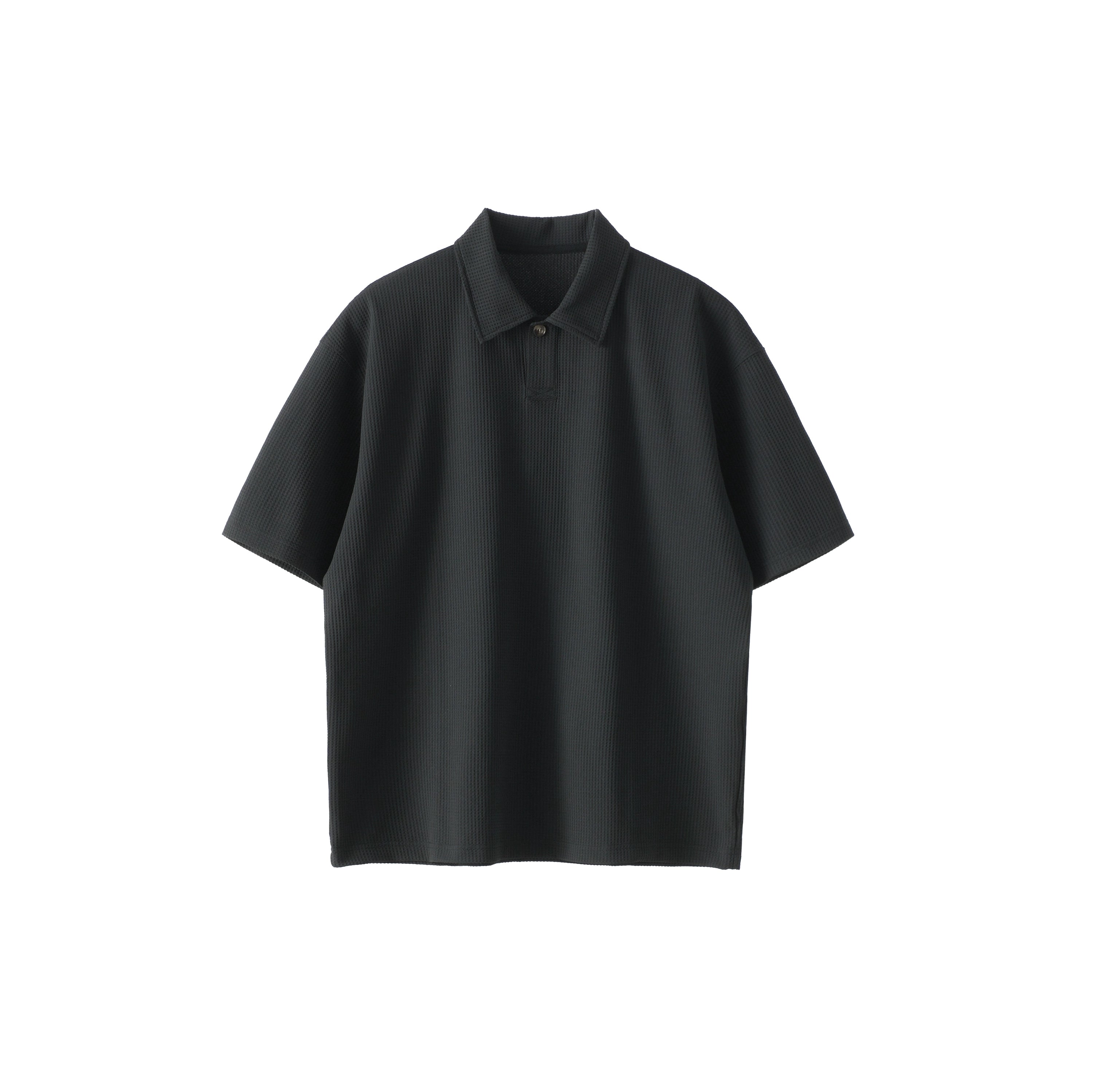 BUTTBILL 25SS Vintage commuter solotex waffle polo shirt