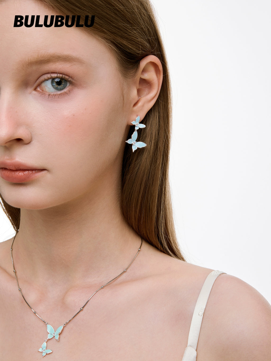 BULUBULU Mint Ice Butterfly Necklace