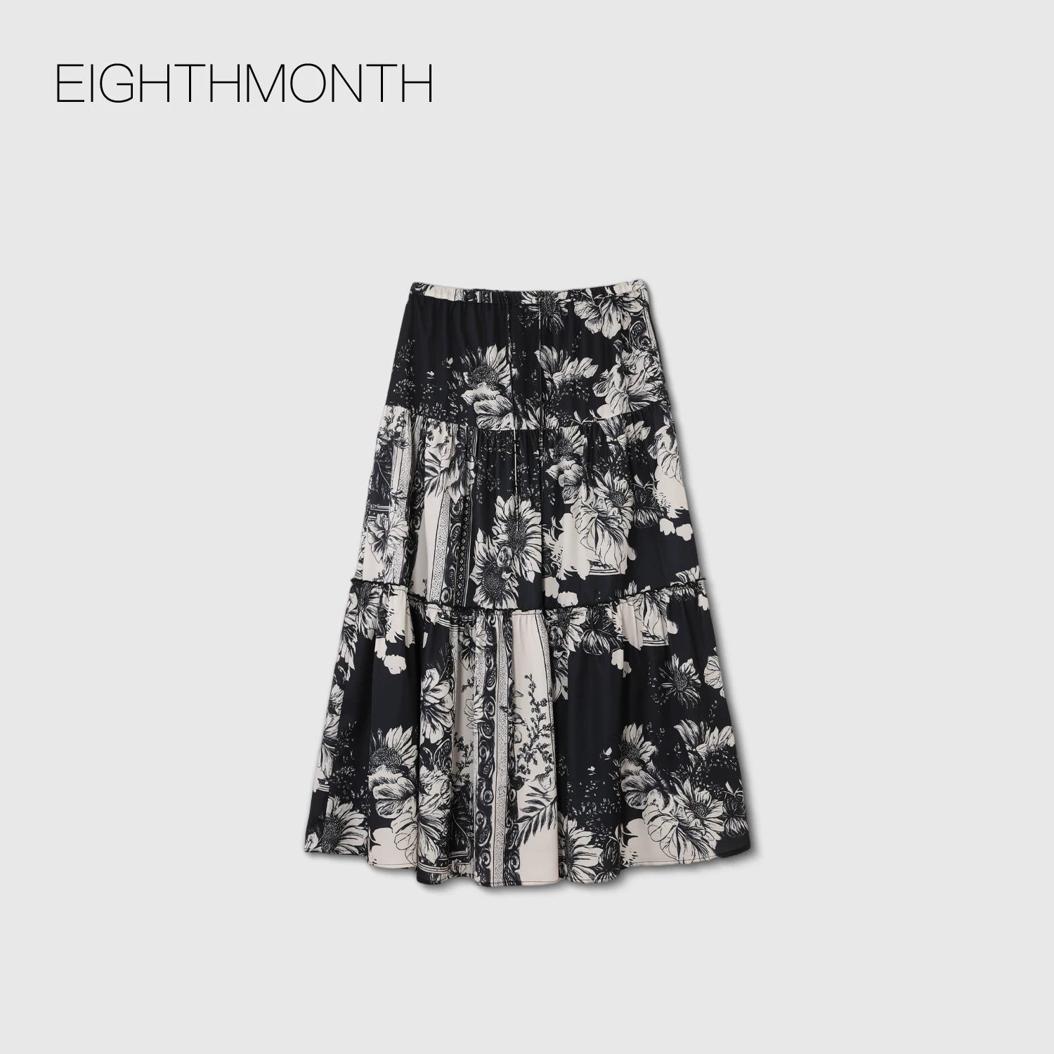 EIGHTHMONTH Retro Slim Long Skirt
