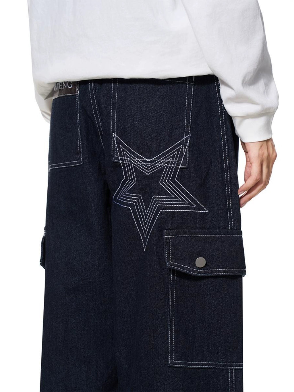 BTSG X Peoede STAR bright-line pocket tooling jeans