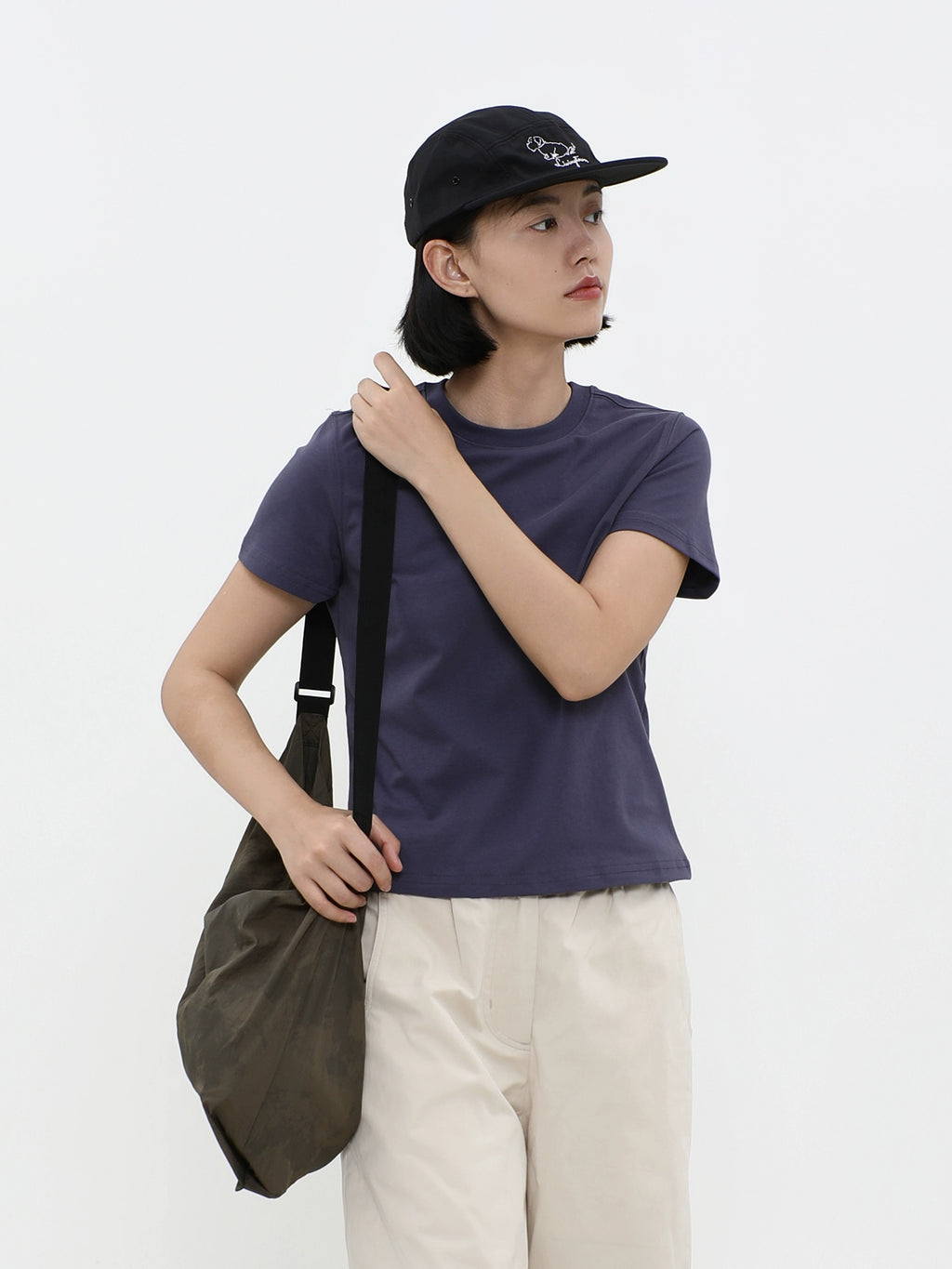 LIVINGTOWN Casual Loose Simple Slim Tee