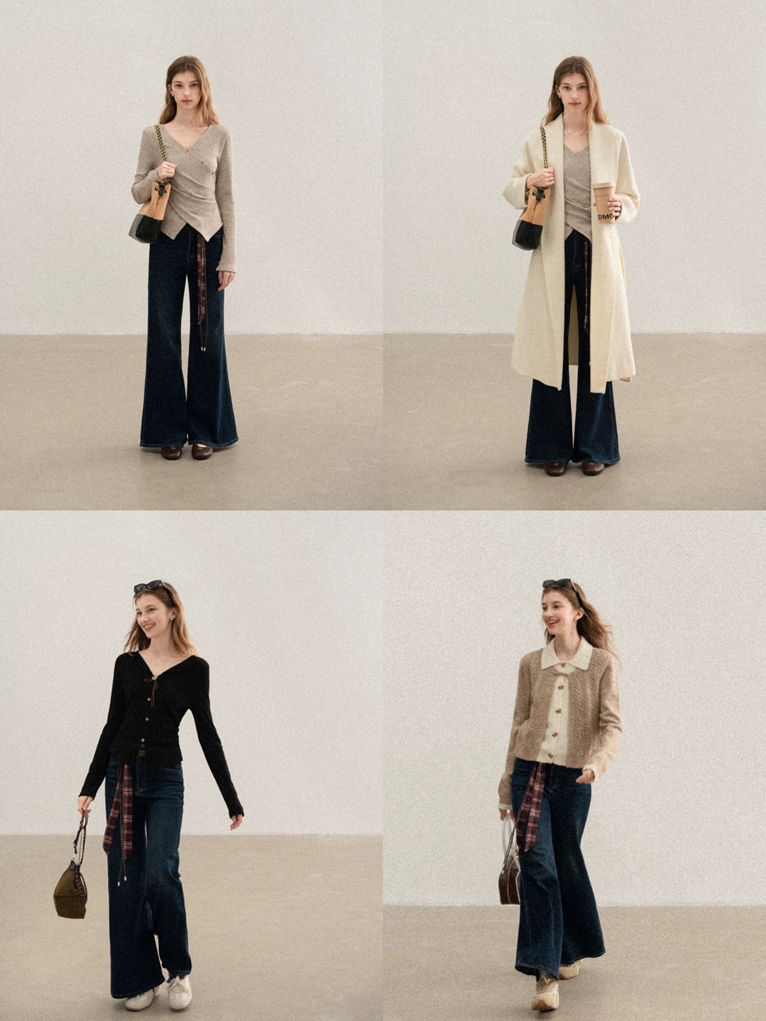 Cantonstory Vintage Belt Pull Jeans