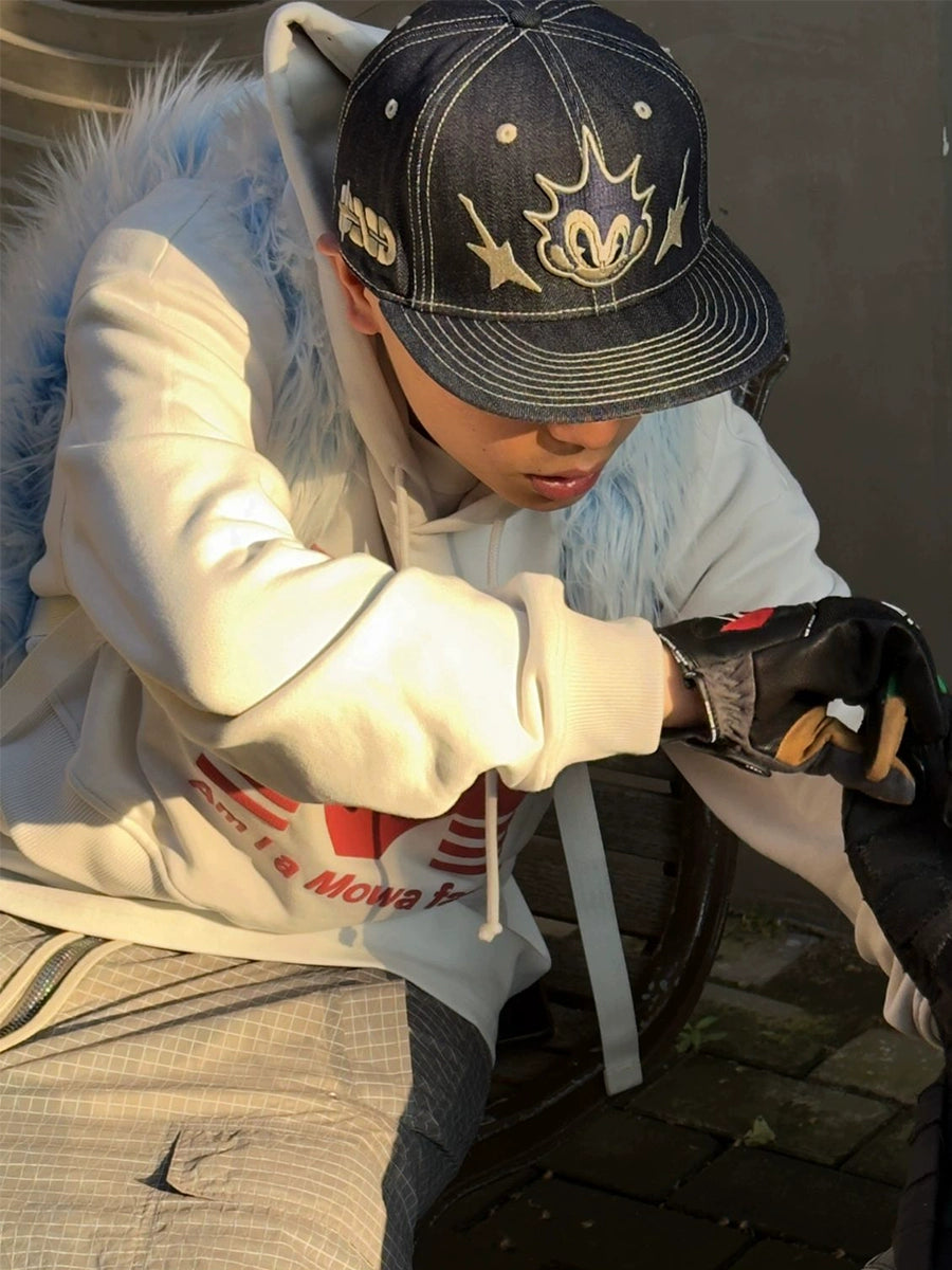 DND4DES Casual Three-dimensional Embroidery Embroidered Denim Baseball Cap