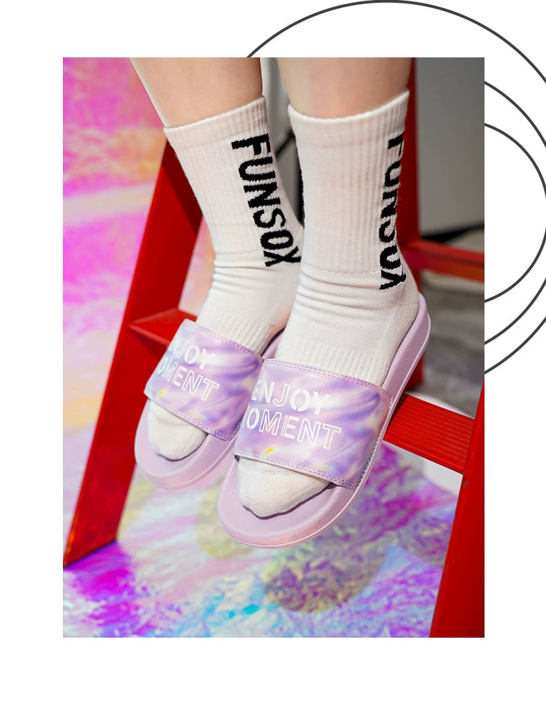 Hotmarzz Comfortable and Wear-resistant Seaside Beach One-word Cool Slippers