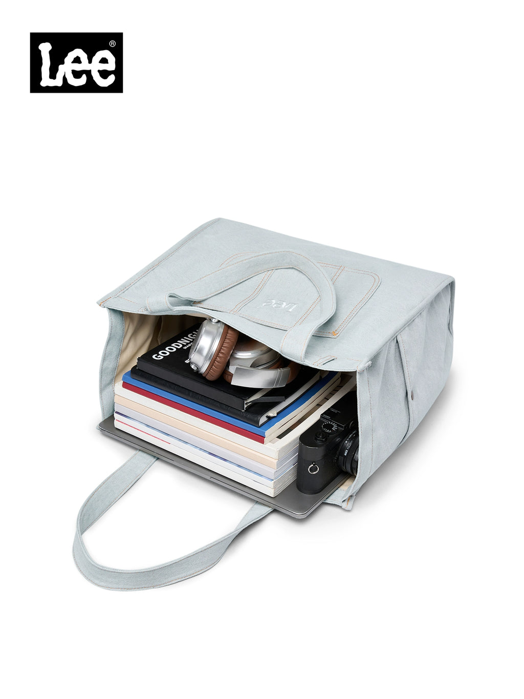 Lee Denim Shoulder Large Capacity Tote Bag