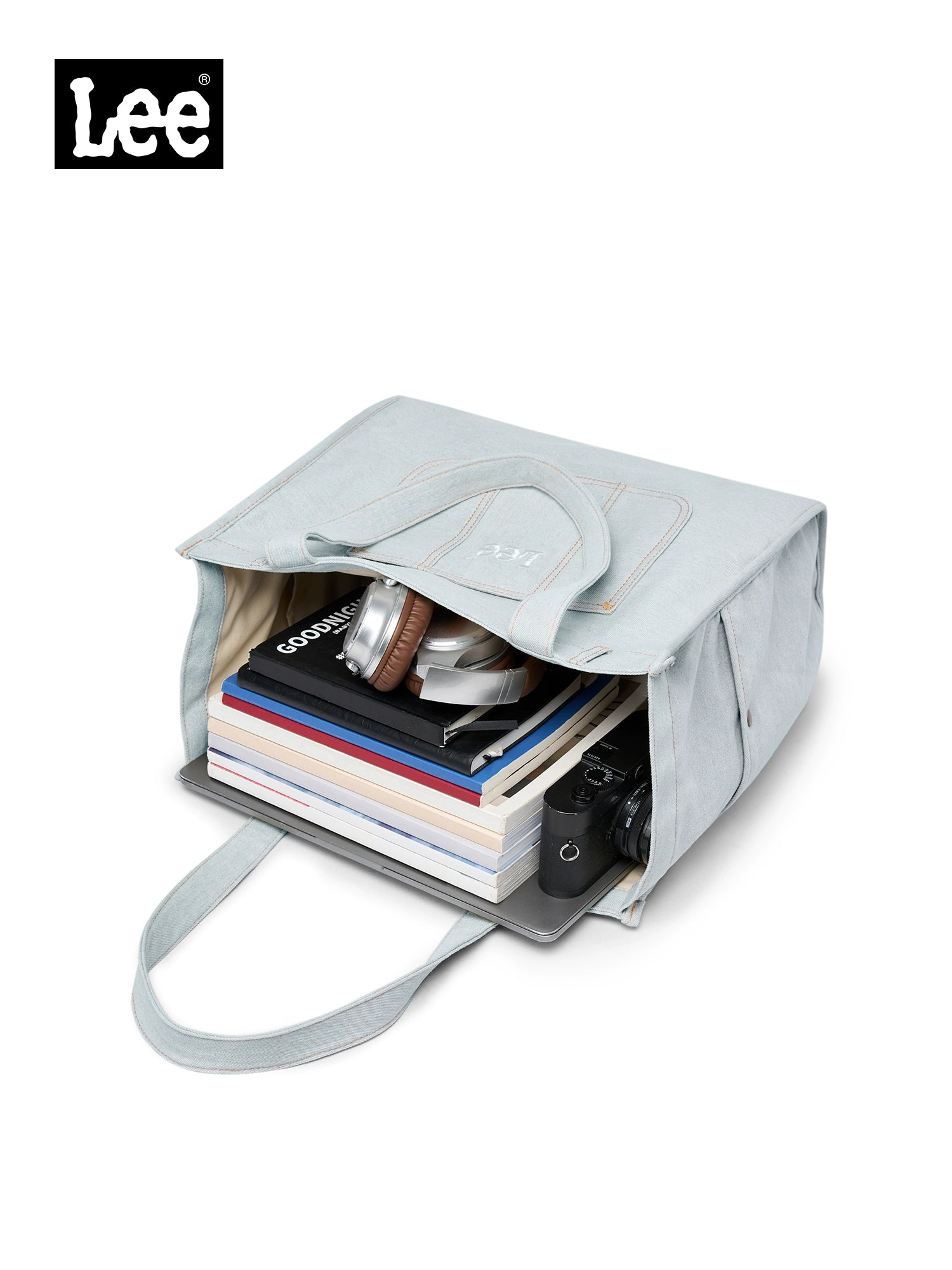 Lee Denim Shoulder Large Capacity Tote Bag