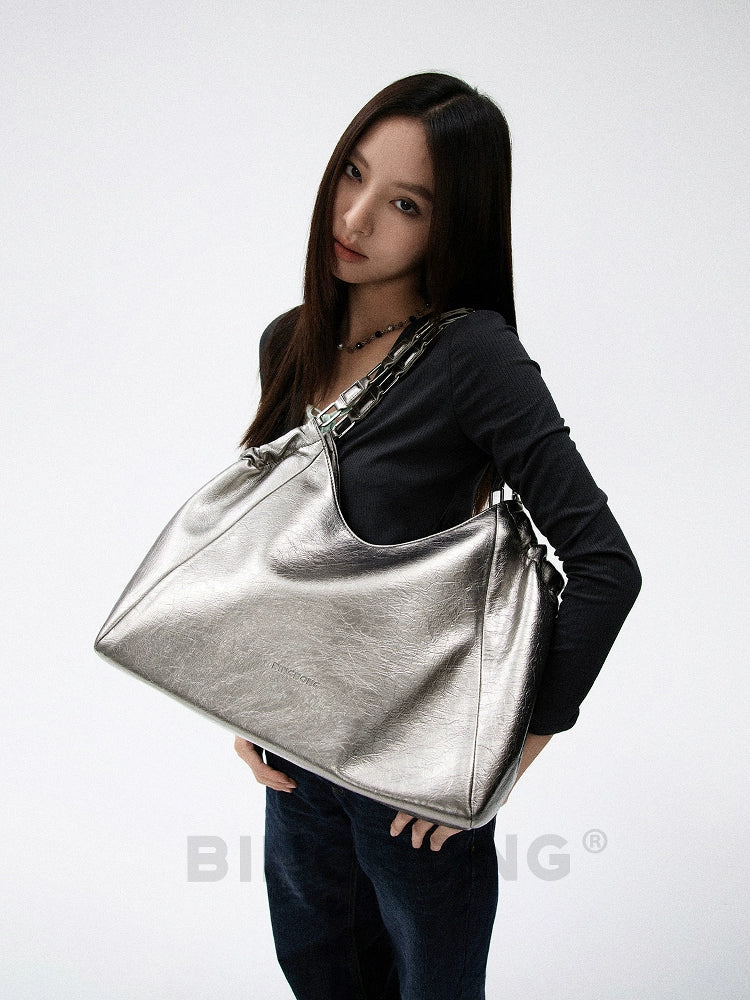 BINGBONG Popped Pleated Retro Cool Spicy Tote Bag