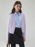 VOOEV Neck Wool-knitted Cardigan