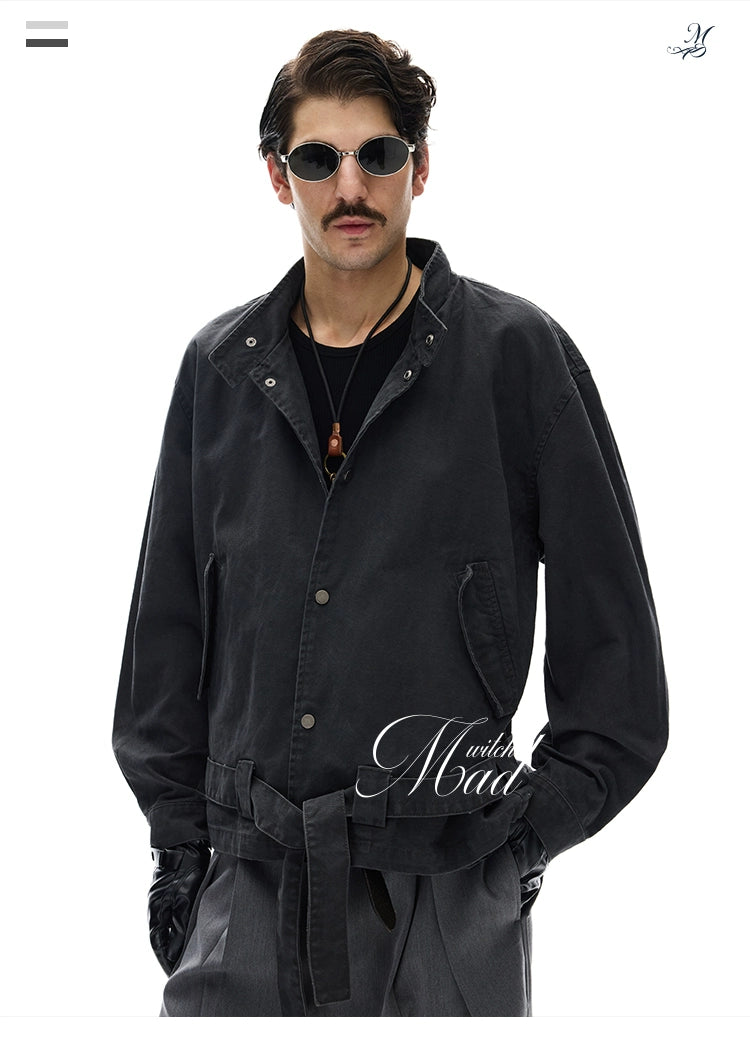 A+WF Vintage Strap-Up Collar Tooling Jacket