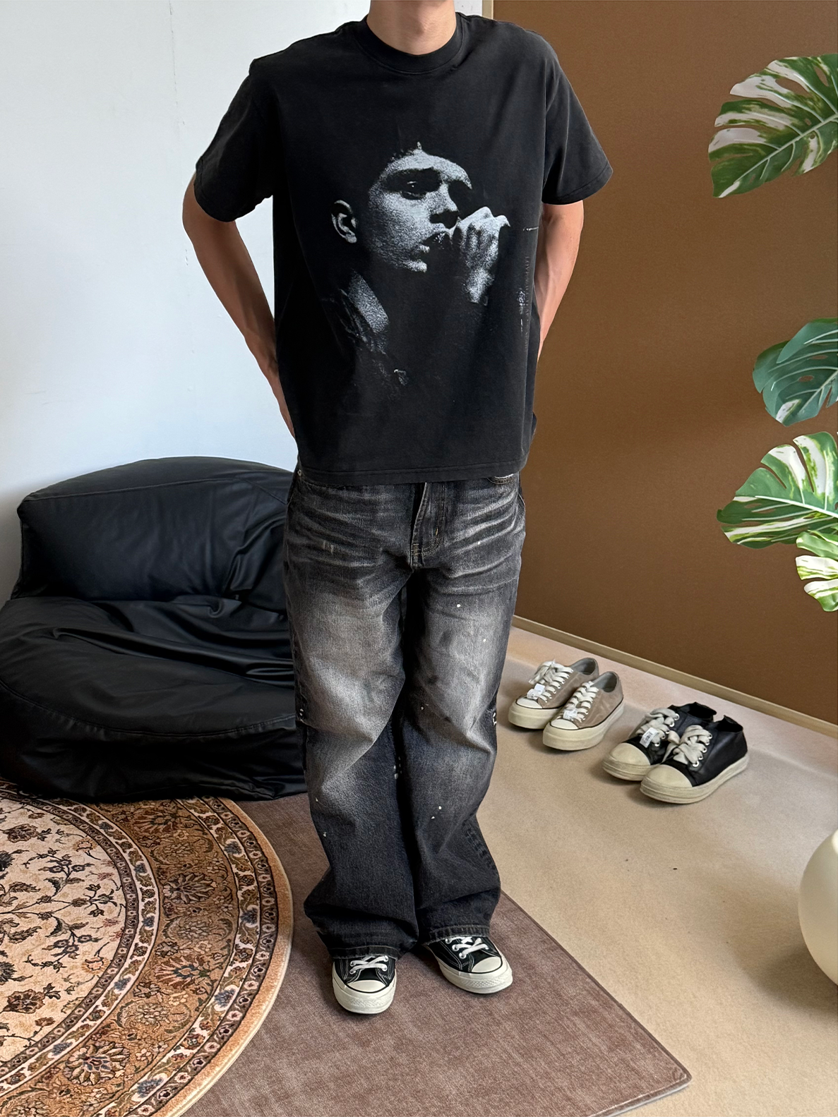 CENSMADE Old American Portrait Print Tee