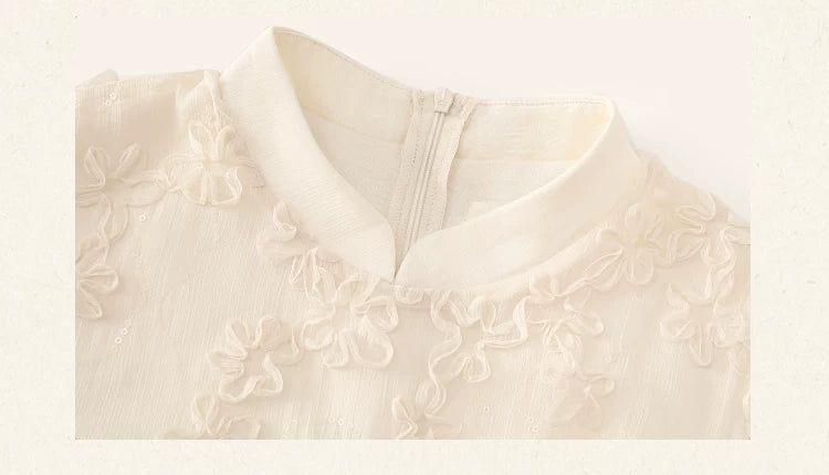 ZIHE Pinched Waist Fringed Splicing Dress