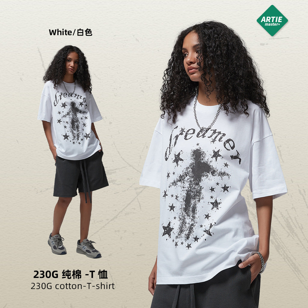 ARTIE Round Neck Trendy Brand Loose Printing Tee