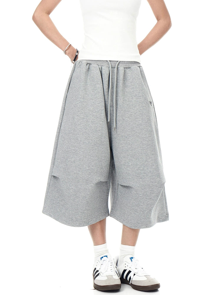 BLACKLISTS Pleated Sweatpants Shorts
