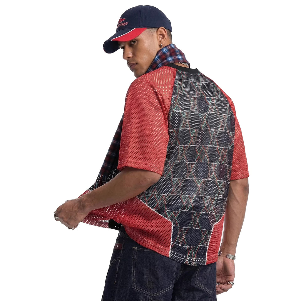 Inflation V-neck Digital Printing Casual Tee