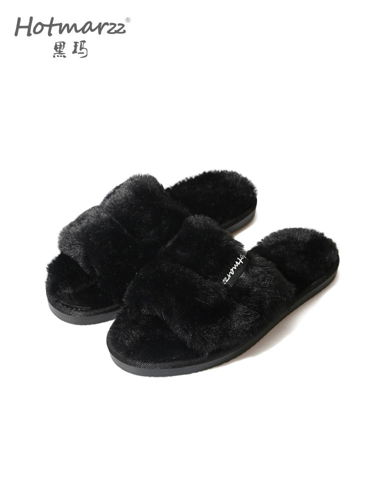 Hotmarzz Plush Cotton Mop Thick Bottom Fluffy Slippers