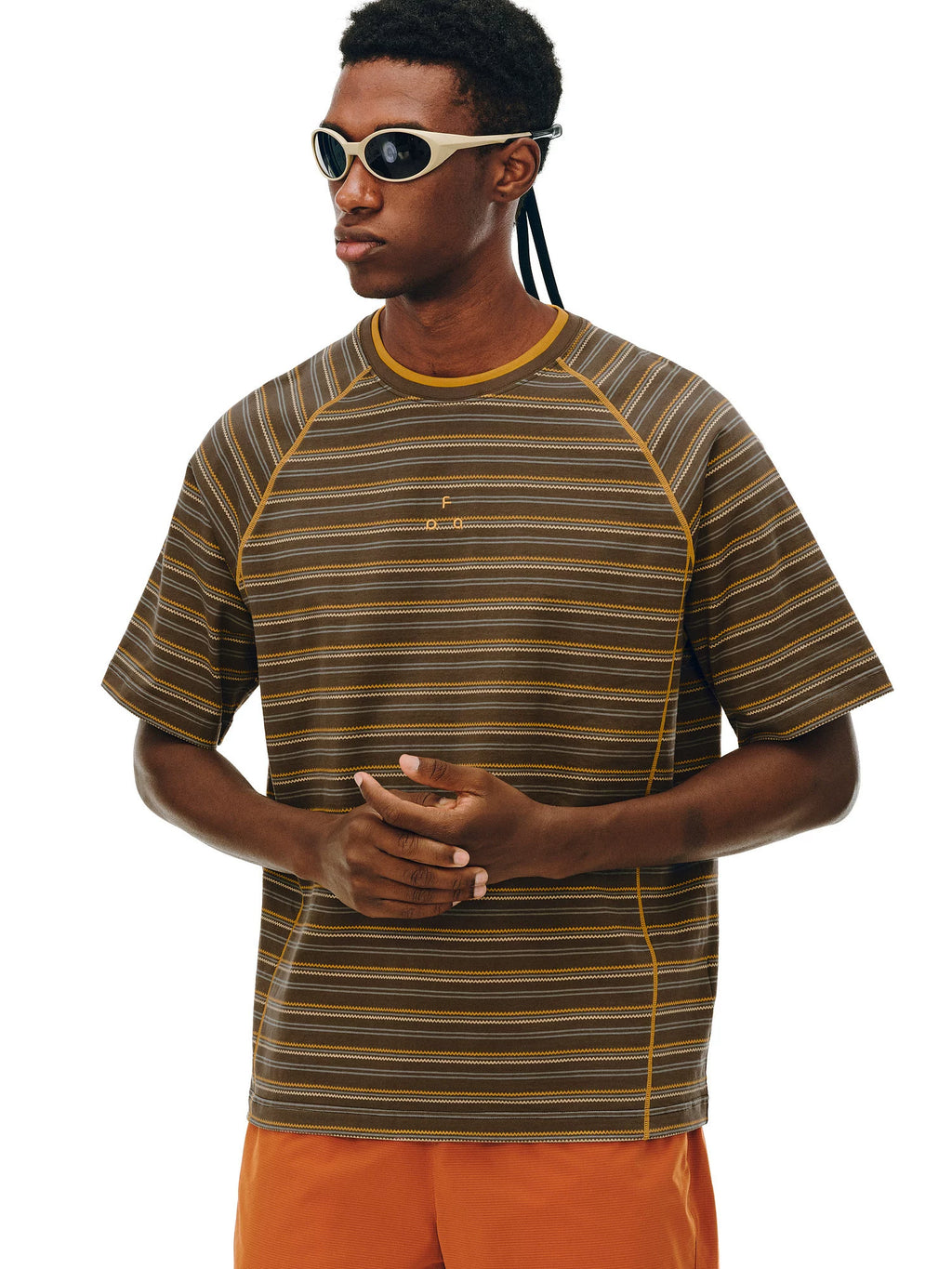 FPA Double Collar Contrasting Stripe Sports Tee