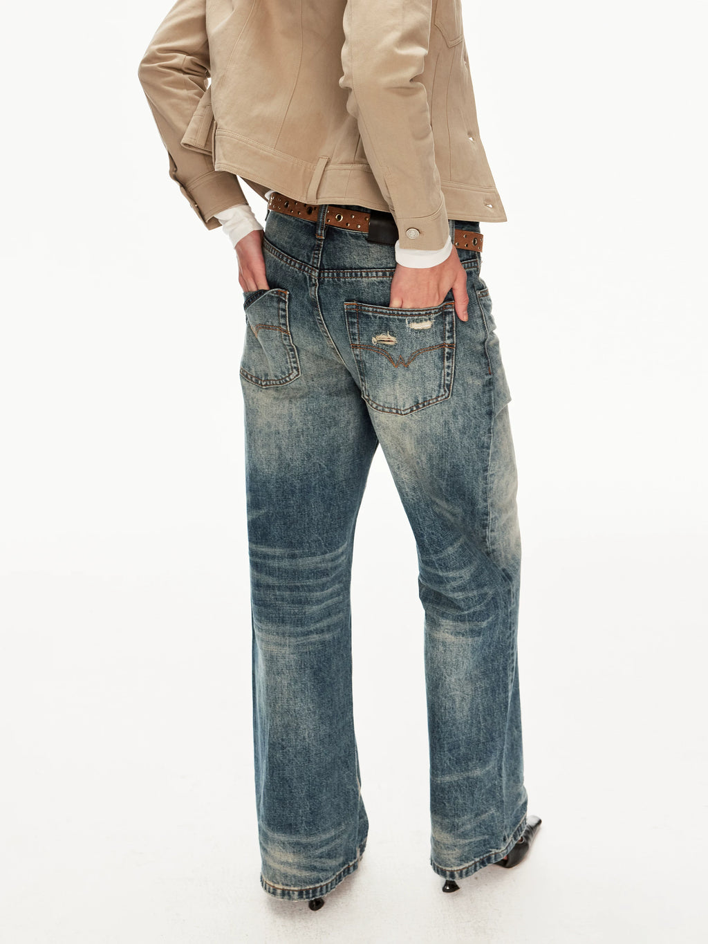 MADWITCH Vintage Casual Straight Jeans