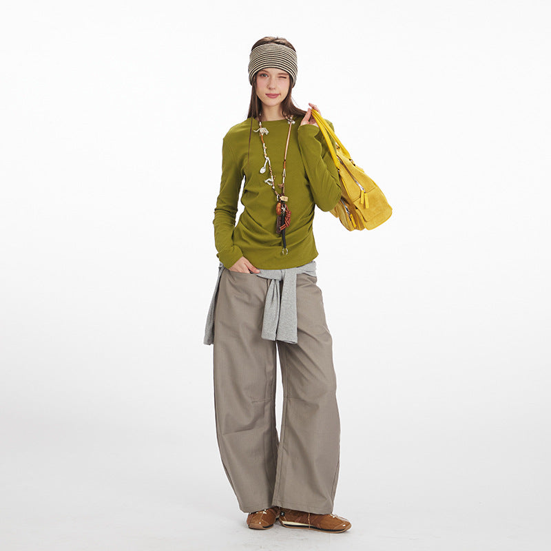 Nariele Waist Slim Slim Short Long Sleeves