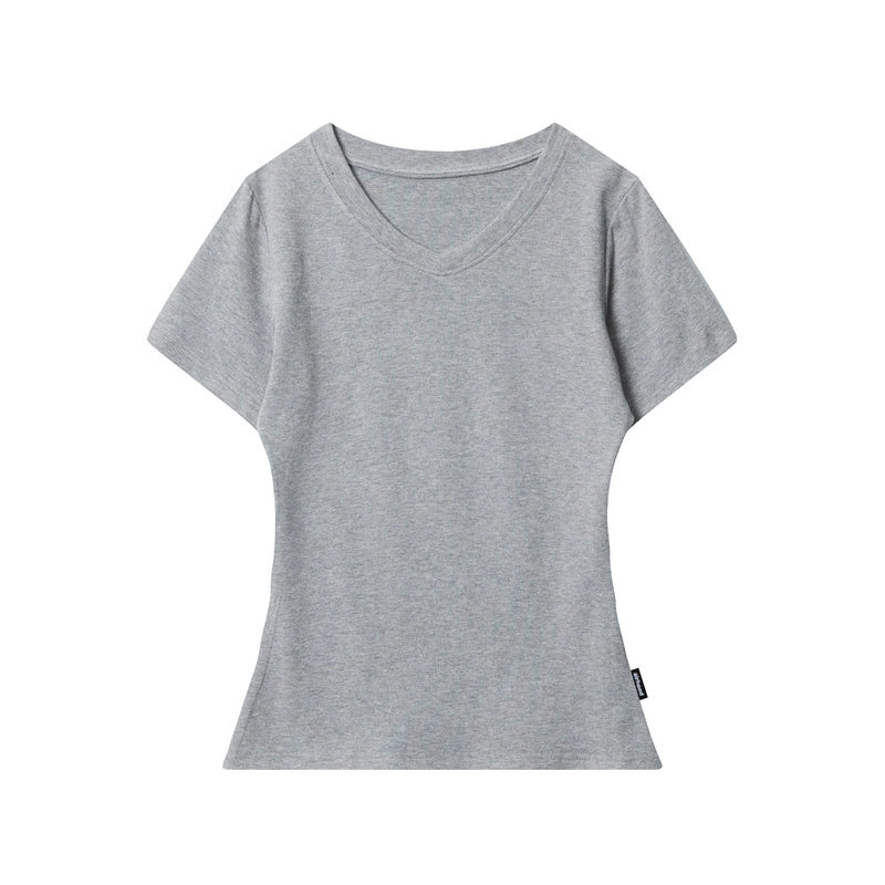 AIRHOOD V Neck Slim and Thin Versatile Tee