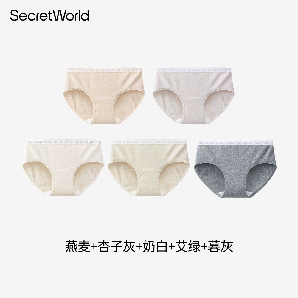 SecretWorld Mid-waist Breathable Briefs