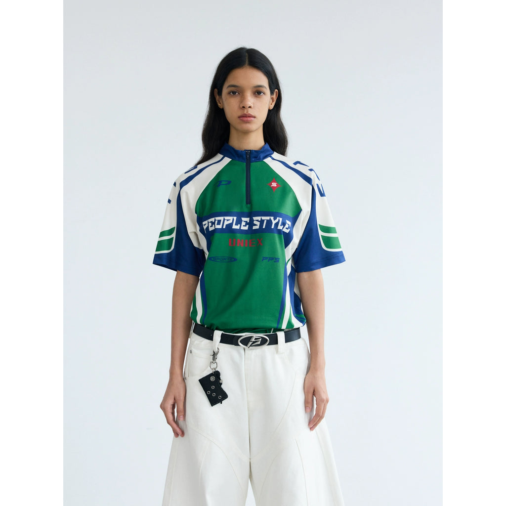 PEOPLESTYLE Cycling Suit Element Contrasting Color Tee