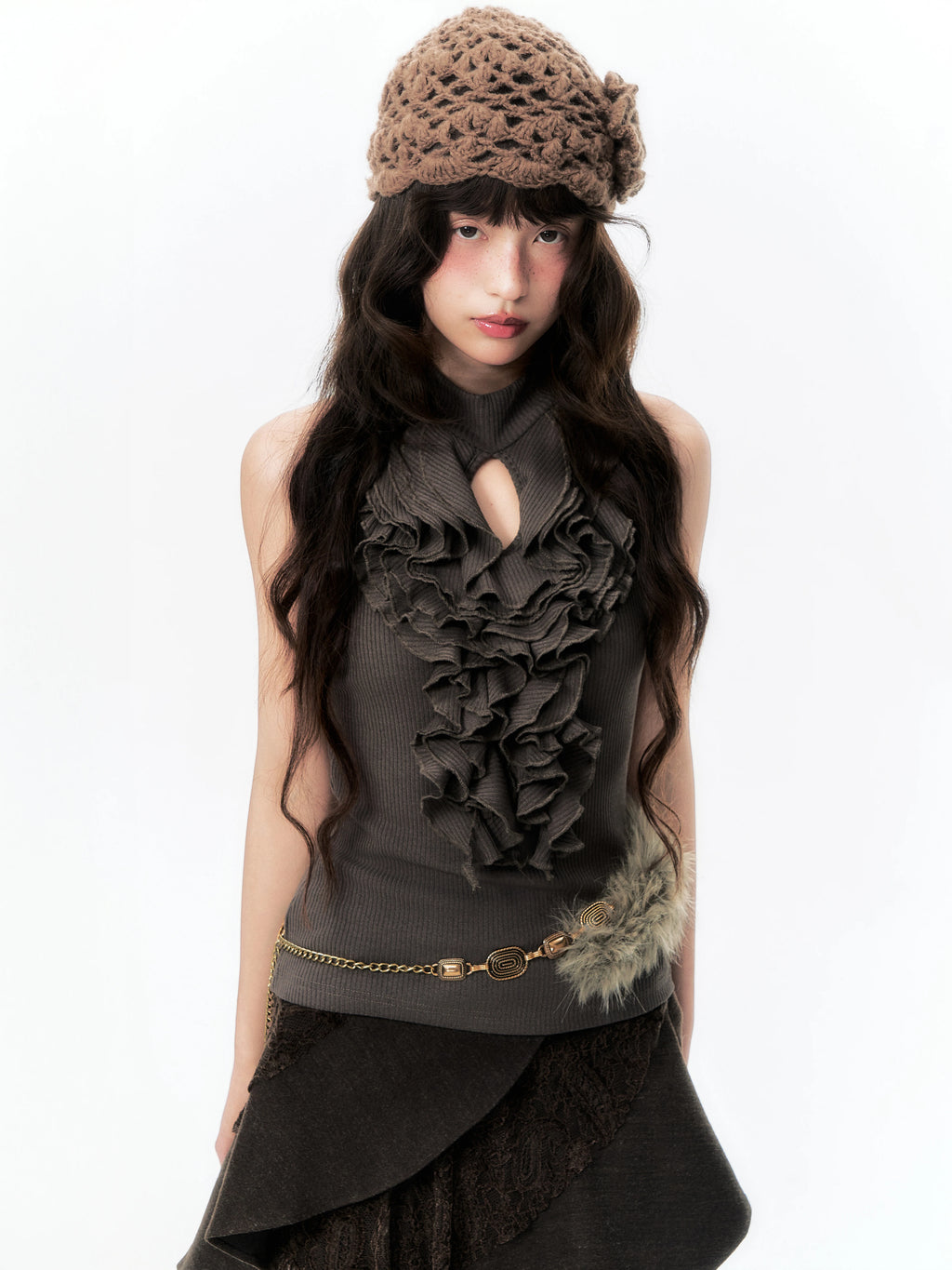 YEDM Slim Fit Hollow Vest