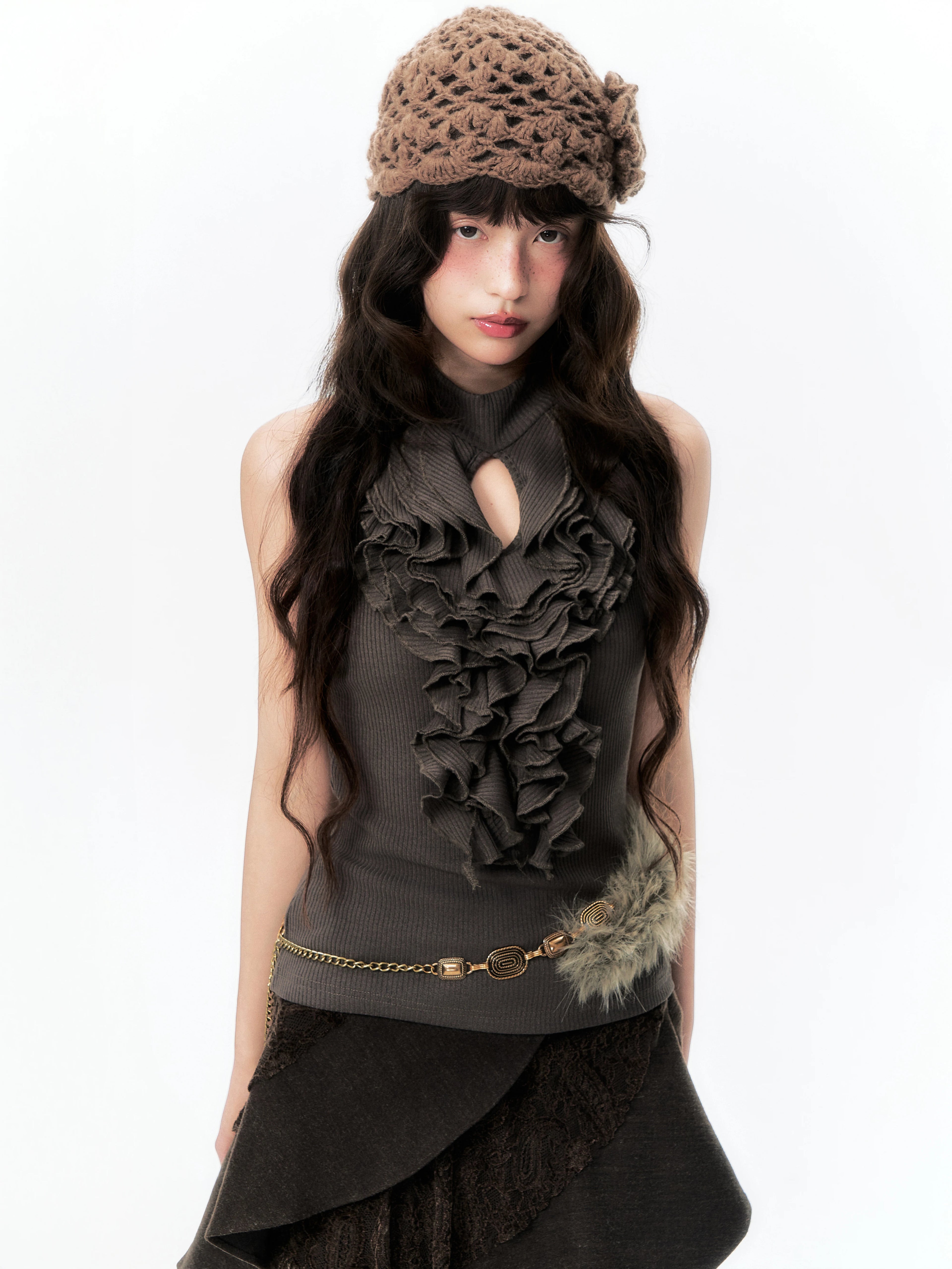 YEDM Slim Fit Hollow Vest