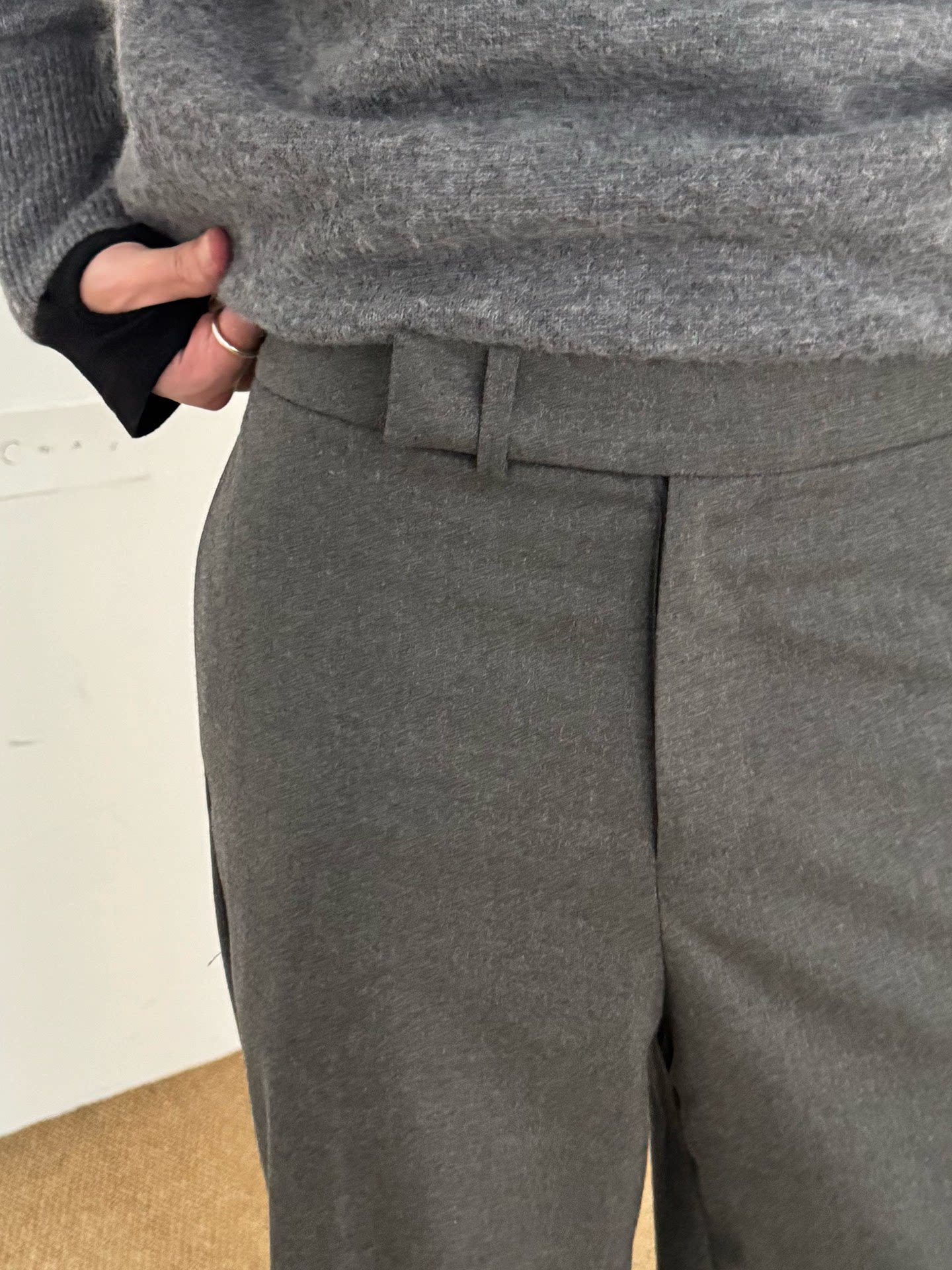 COLN Straight Versatile Casual Suit Pants