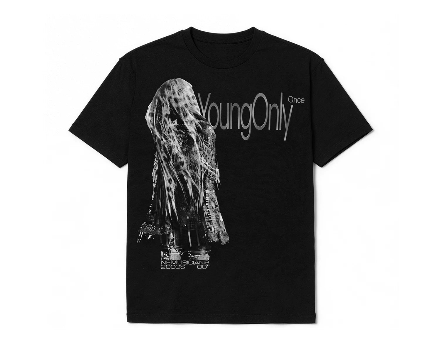 No E Mosen Digital Print Front Shoulder Tee