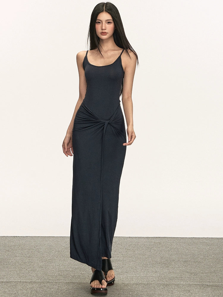 Anna Aneae Knitted Slim-fitting Suspender Dress