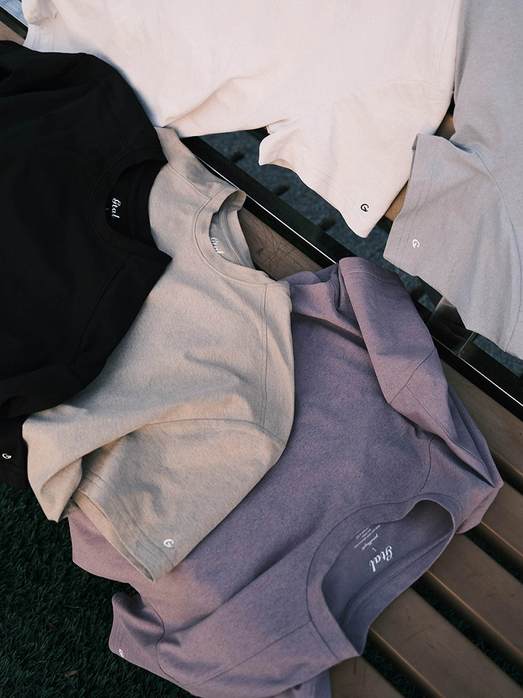 GTAL Splicing Elastic Fiber Quick-drying Round Neck Tee