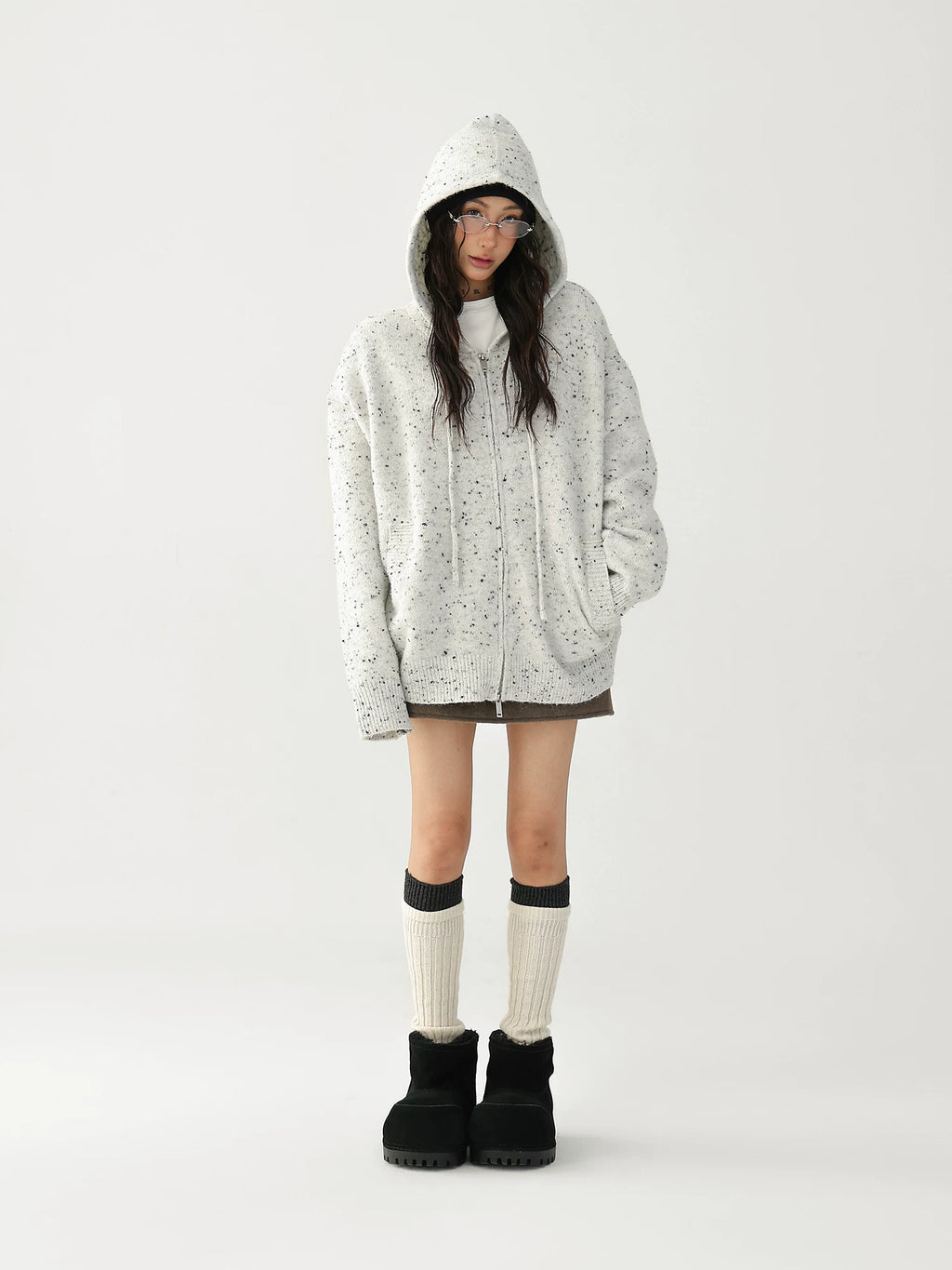 AceStudios Vintage Lazy Style Loose Knitted Jacket