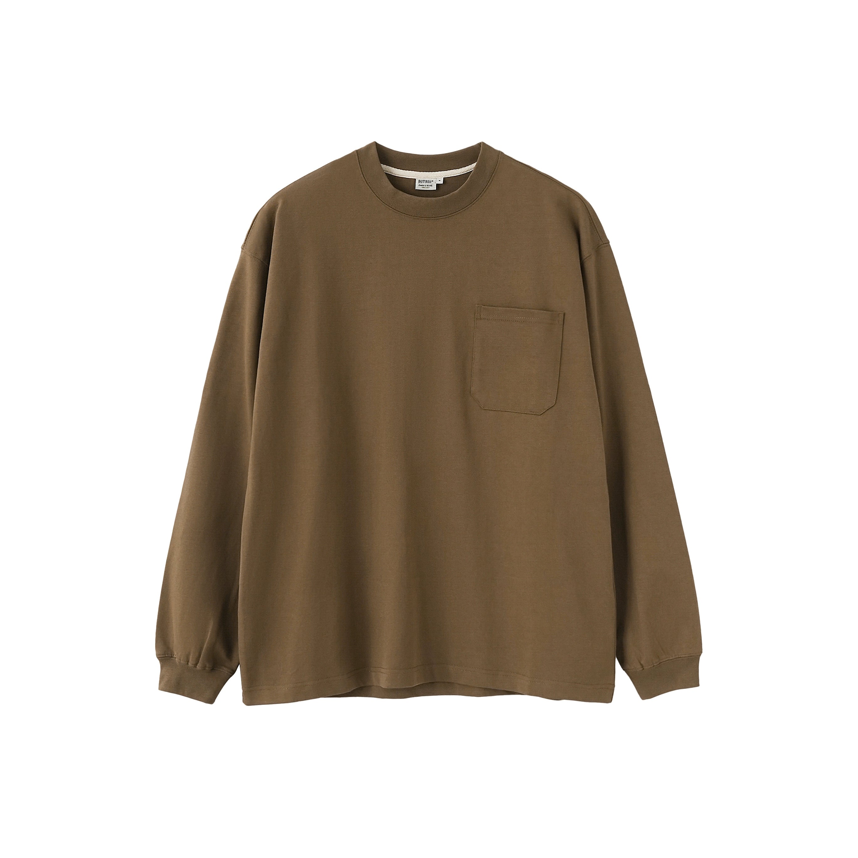 BUTTBILL Heavy 365G Washed Knitted Japanese Long Sleeve Tee